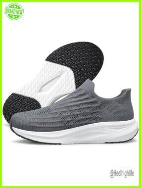Slip-on Hands Free Sock Sneakers Lightweight Mesh Running Shoes